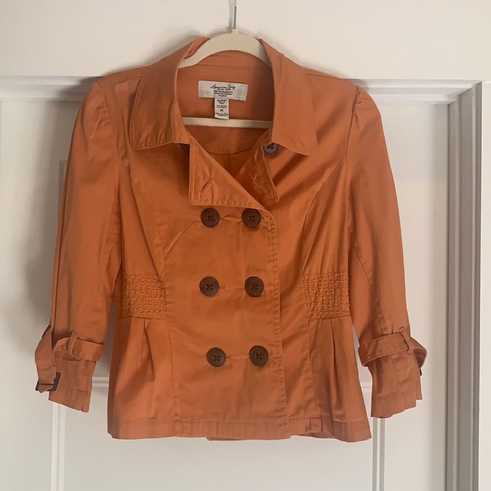 American rag light weight jacket/blazer. Orange size medium